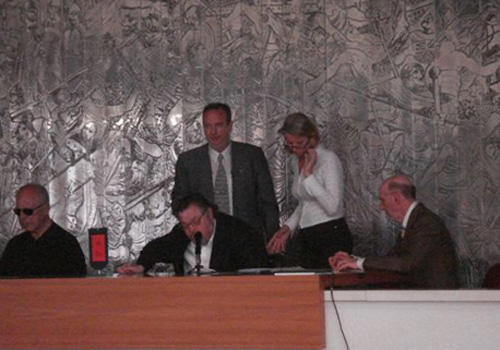 Roberto Farroni presenta il Museo Omero durante la conferenza