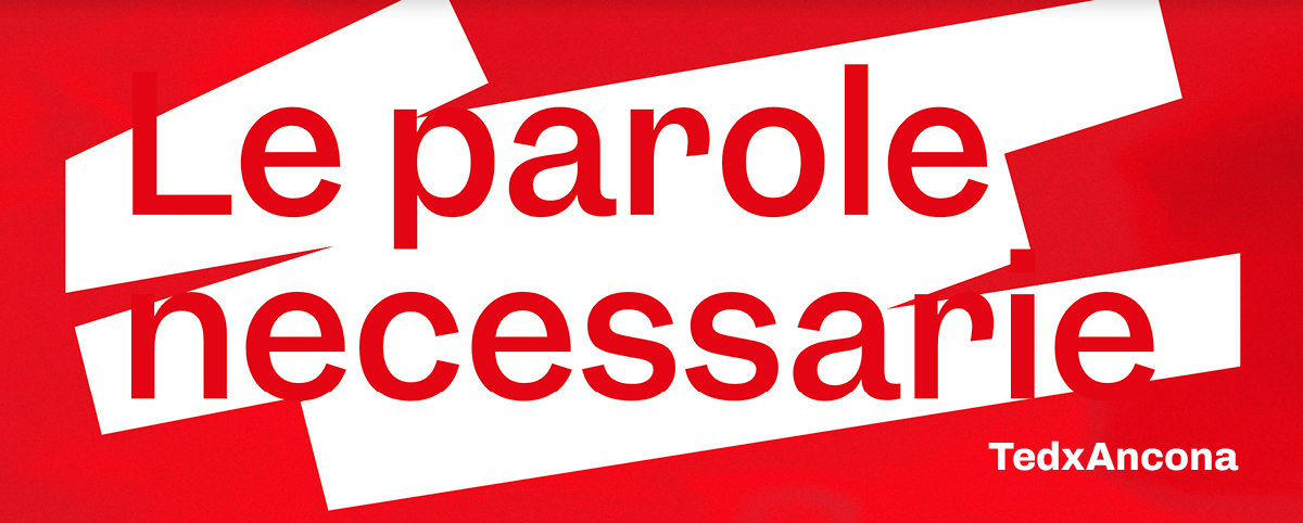 testo rosso su fondo bianco: Le parole necessarie