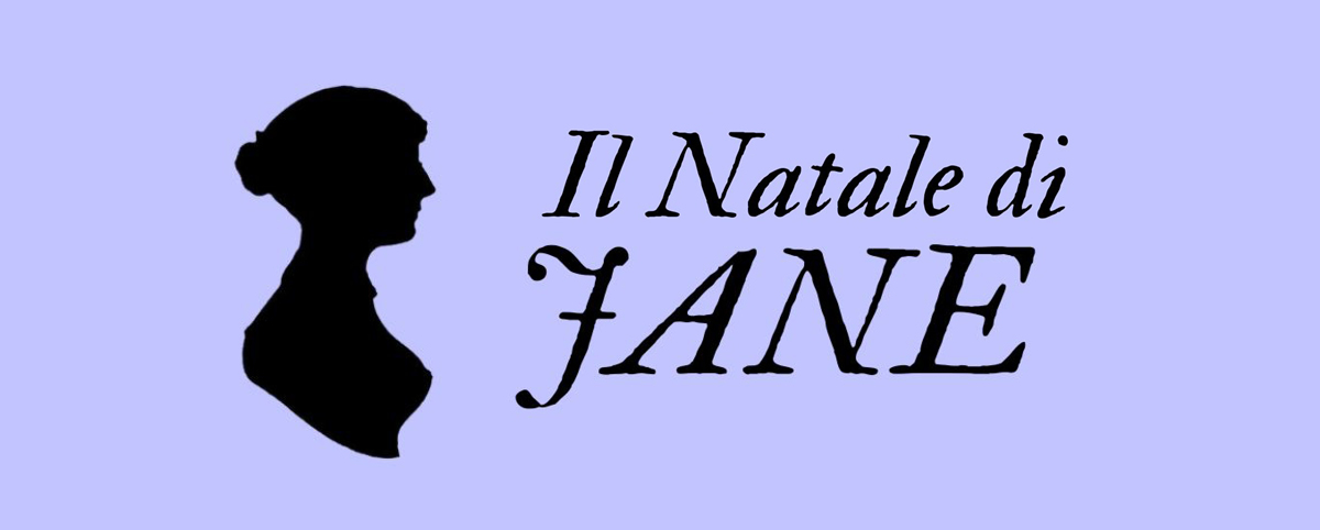 Silhouette nera di profilo femminile su sfondo lilla, accanto alla scritta “Il Natale di JANE” in caratteri eleganti.