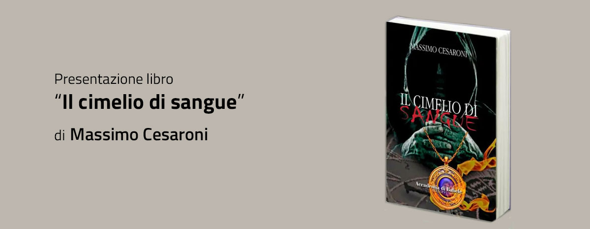 copertina del libro con lo sfondo nero e il titolo cimelio di sangue scritto in rosso